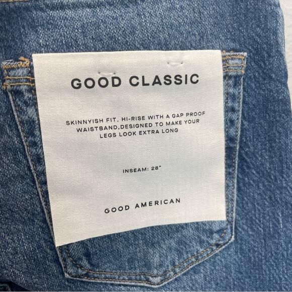 GA Good Classic Raw Hem High Rise Jeans size 0 waist 25 - Picture 11 of 13